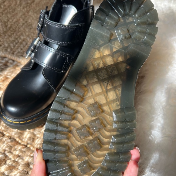 Dr. Martens Black Leather Combat Boots - Picture 5 of 11